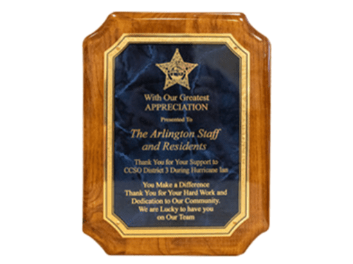 Collier Sheriff’s Office Thanks The Arlington for Hurricane Ian Help