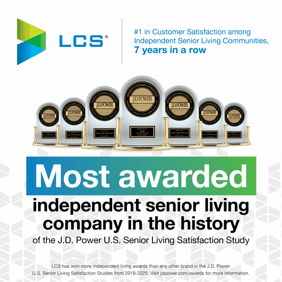 The Arlington of Naples’ Management Company stays on top as J.D. Power’s most-awarded senior living provider in the annual Senior Living Satisfaction Study