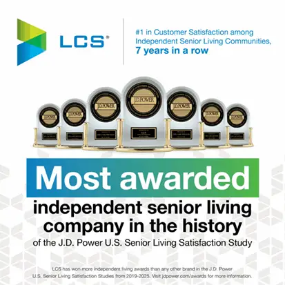 The Arlington of Naples’ Management Company stays on top as J.D. Power’s most-awarded senior living provider in the annual Senior Living Satisfaction Study