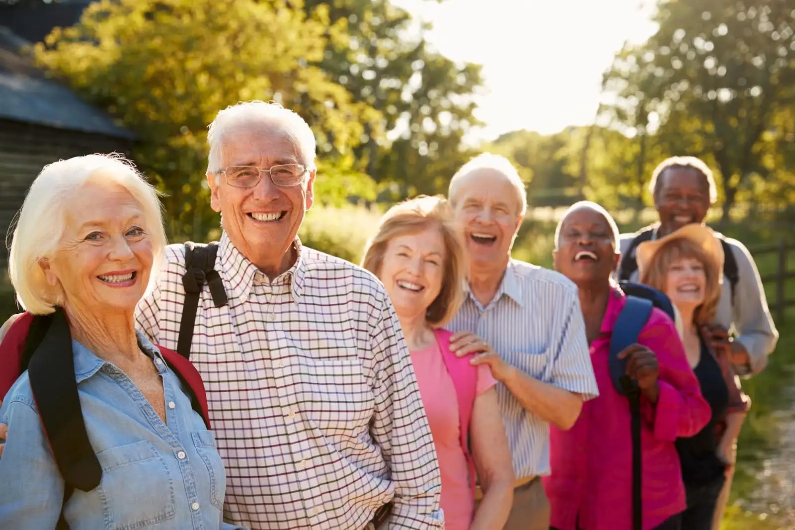 Active older adults enjoying carefree living in a Life Plan Community. 